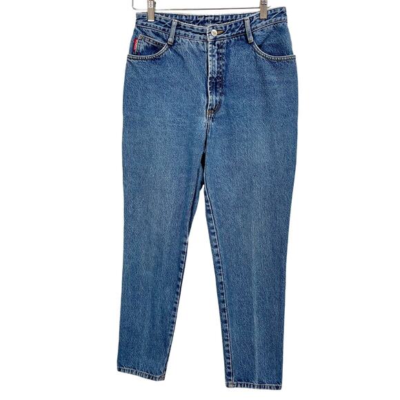Vintage 80s Bongo Womens Jeans 30" Waist Light Wash Grunge Mom Jeans - Picture 1 of 12
